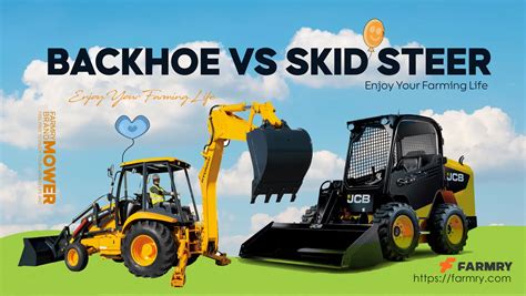 difference between skid steer and backhoe|backhoe for bobcat skid steer.